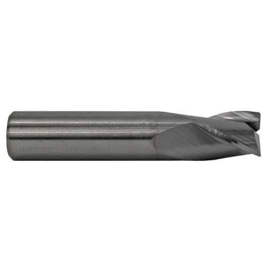 Picture of M.A. Ford 16962503C Dia 5/8 SH 0.6250 LOC 0.7500 OAL3.00 End Mill Standard Flute Standard Helix Carbide TiCN Single End Corner Radius0.0300 0.76mm TuffCut® GP
